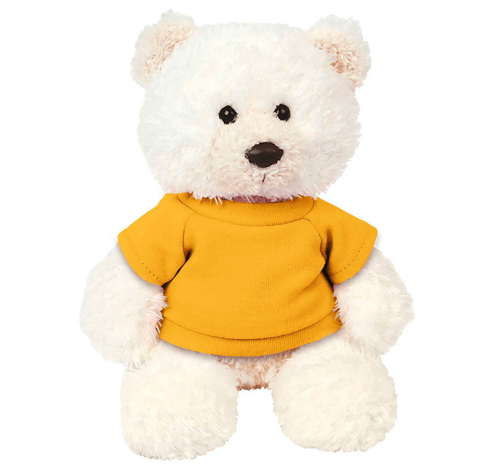 6" White Baxter Bear Plush Animal-default