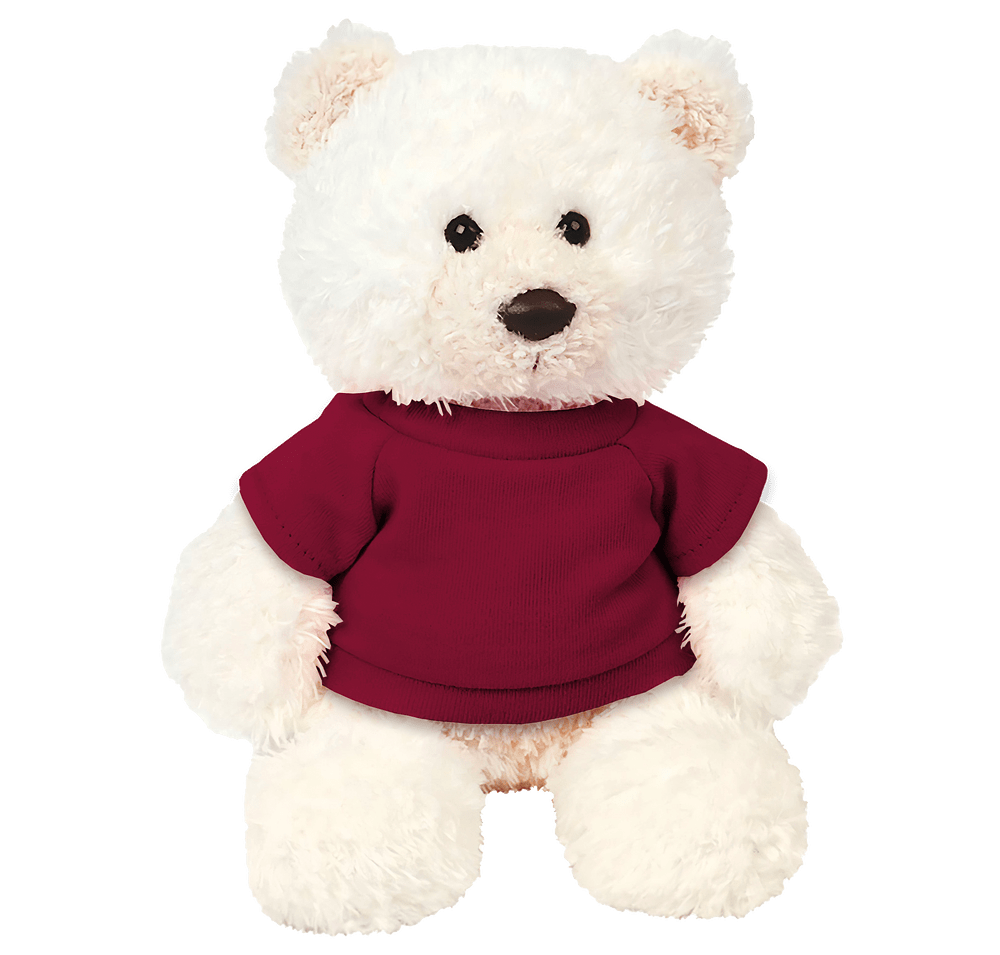6" White Baxter Bear Plush Animal-default