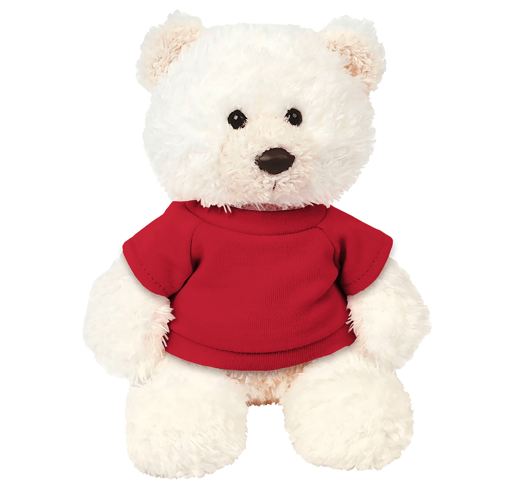 6" White Baxter Bear Plush Animal-default