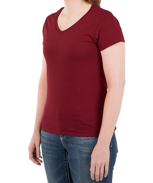 Anvil Women's Jersey V-Neck T-shirt