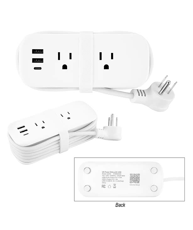 Compact Multi-Outlet Power Strip