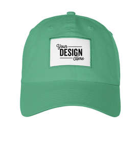 Ahead Largo Washed Twill Baseball Hat with White Rectangle Patch - Color: Meadow