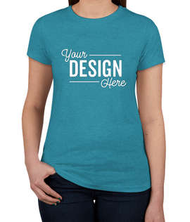 Next Level Women's Slim Fit Tri-Blend T-shirt - Color: Vintage Turquoise