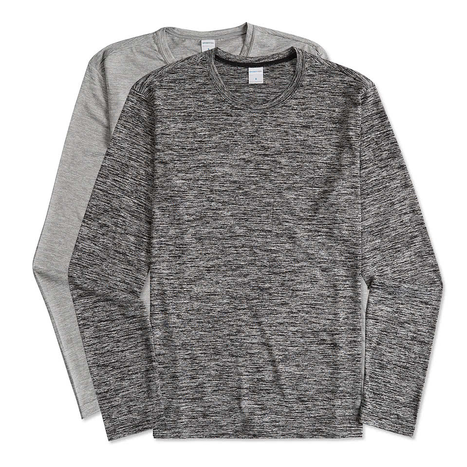 Sport-Tek Electric Heather Long Sleeve Performance Shirt