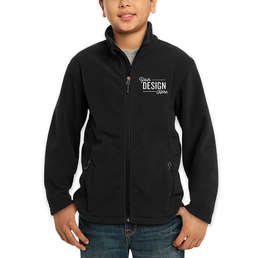 Port Authority Youth Value Fleece Jacket - Color: Black