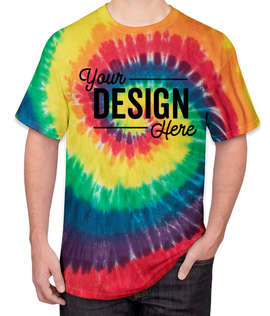 Port & Company Tie-Dye T-shirt - Color: Rainbow