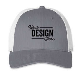 Richardson Stretch Fit Trucker Hat - Color: Heather Gray / White
