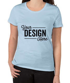 Royal Apparel Women's USA-Made Slim Fit Organic T-shirt - Color: Heaven