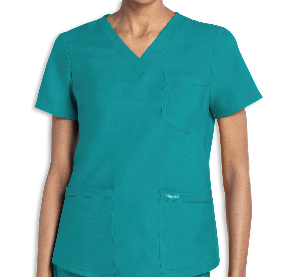 Cherokee Women’s Workwear Originals Ultra 3-Pocket V-Neck Scrub Top-default