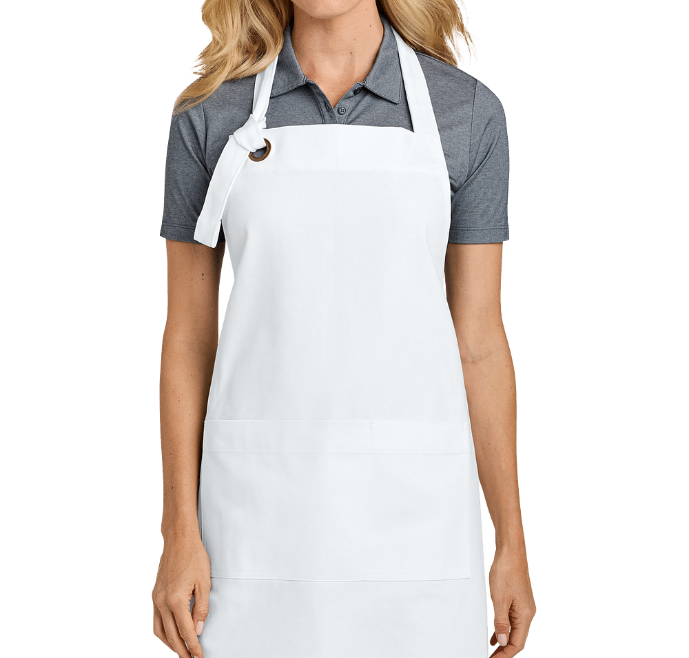 Port Authority Signature Heavy Twill Full Length Pocket Apron - Printed-default