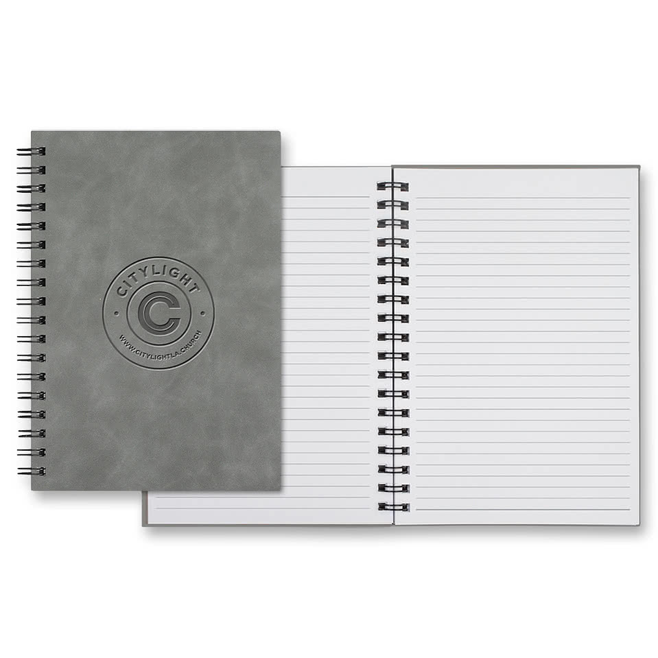 Castelli Debossed WireO Chia Grande Spiral Hard Cover Notebook