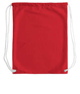 Jersey Mesh Drawstring Bag - Color: Red