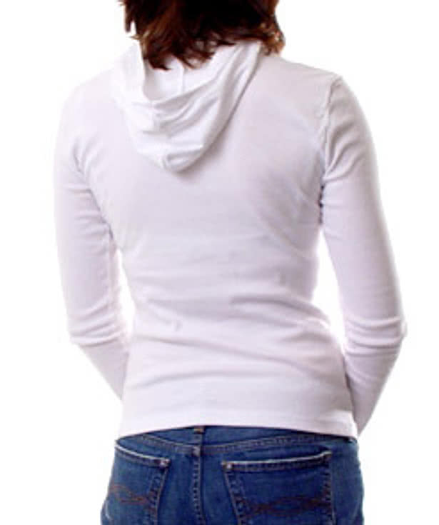 American Apparel Juniors Long Sleeve Hoodie