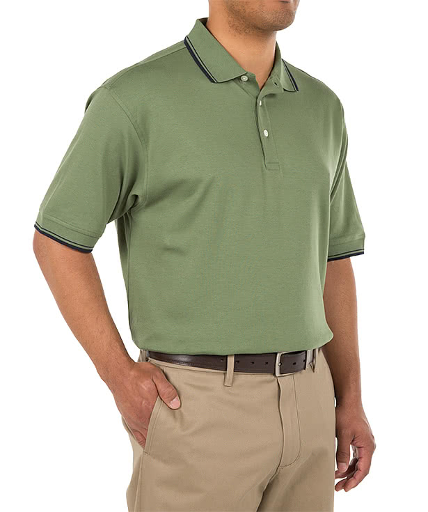 Canada - Devon & Jones Tipped Pima Interlock Polo