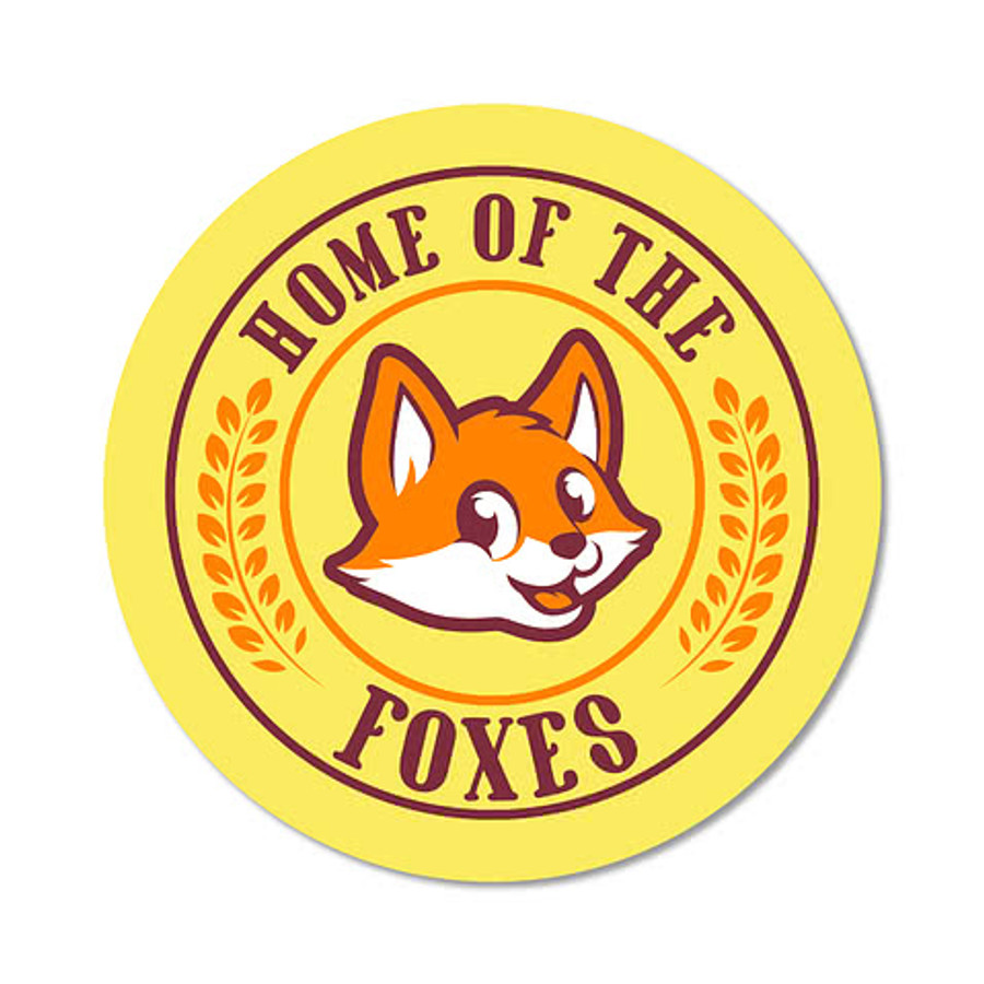 Full Color 2.5 in. Vinyl Circle Sticker in White