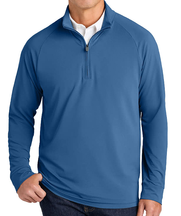 Brooks Brothers Luxe Performance Recycled UPF 50+ Quarter Zip Pullover