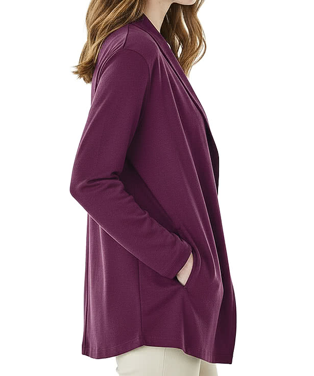 Charles River Women's Supima Cotton Open Cardigan