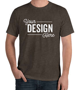 Royal Apparel USA-Made Organic Eco 50/50 T-shirt - Color: Heather Bark