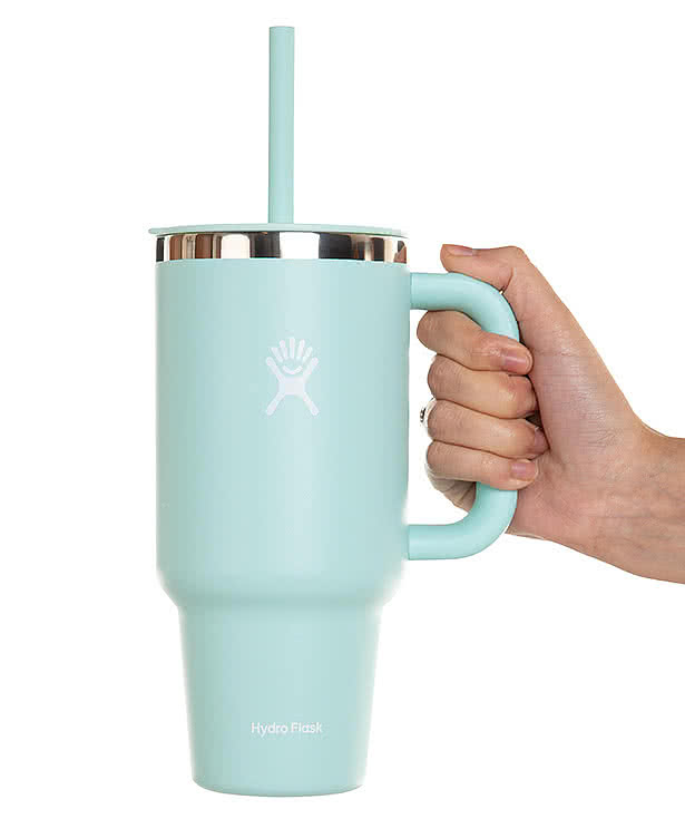 Hydro Flask All Around Travel Tumbler 32 oz. with Straw - Laser Engraved