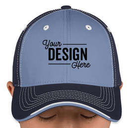 Canada - Sportsman Tri-Color Contrast Stitched Hat - Color: Light Blue / Navy