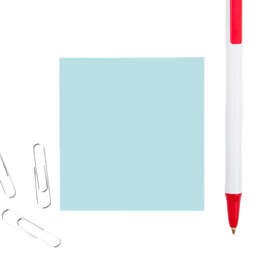 3M Post-it® Note- 2.75" x 3" - 50 sheets/pad - Color: Recycled Sky Blue