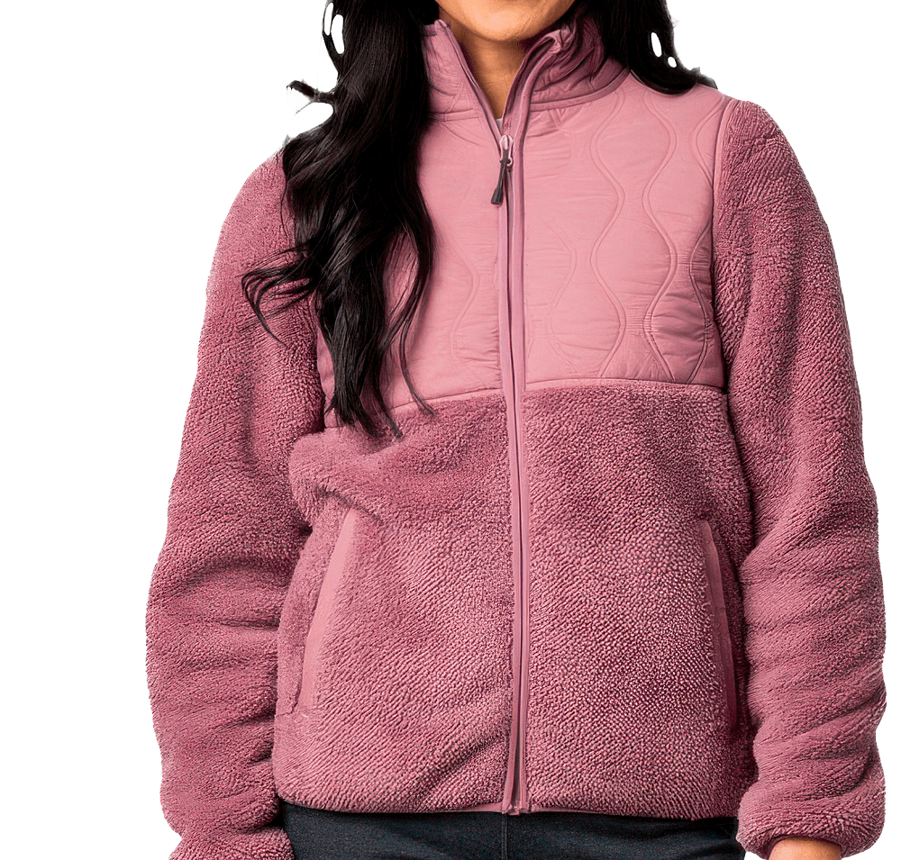 Storm Creek Women's Teddy Quilted Recycled Fleece Jacket-default