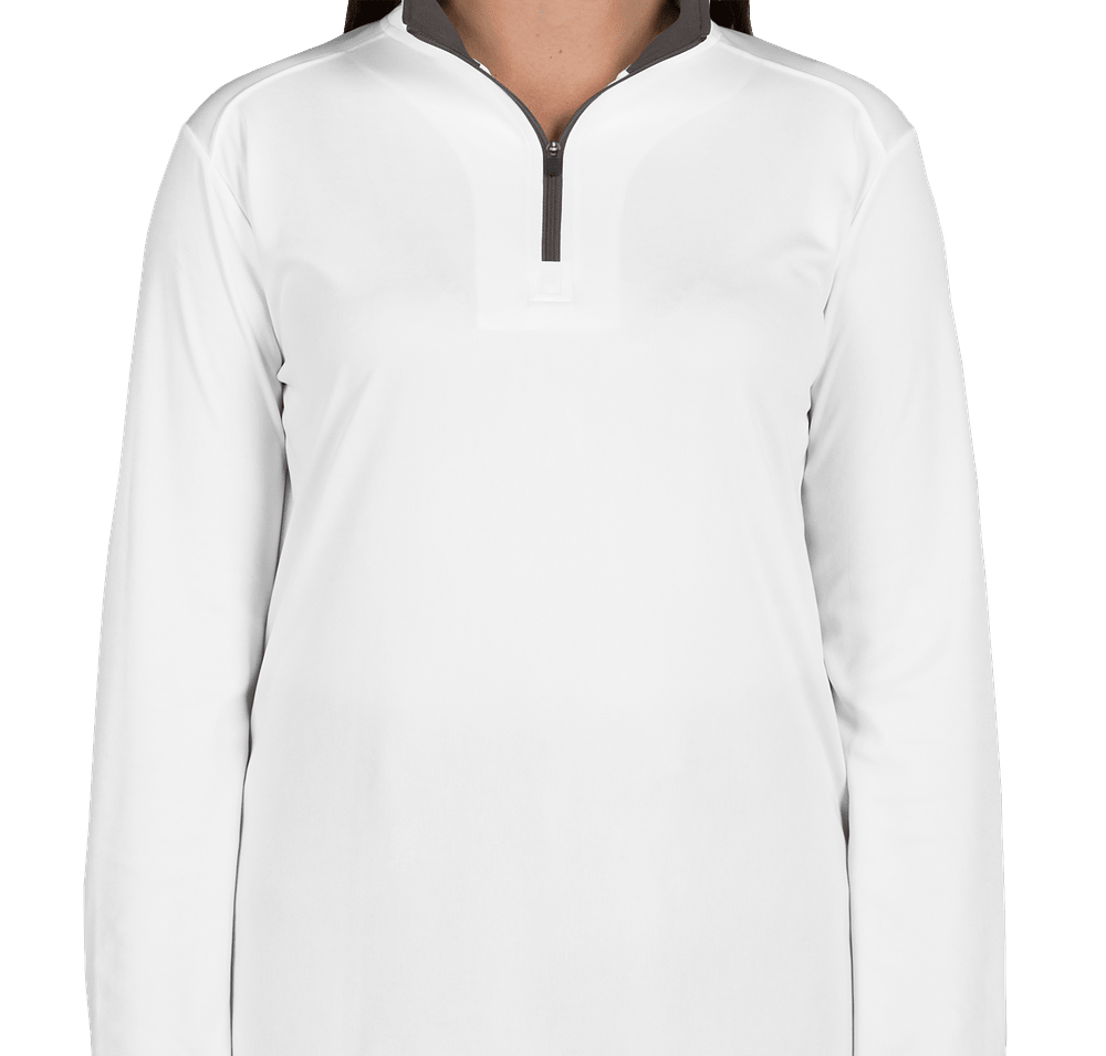 Badger Women's Contrast Quarter Zip Performance Shirt-default