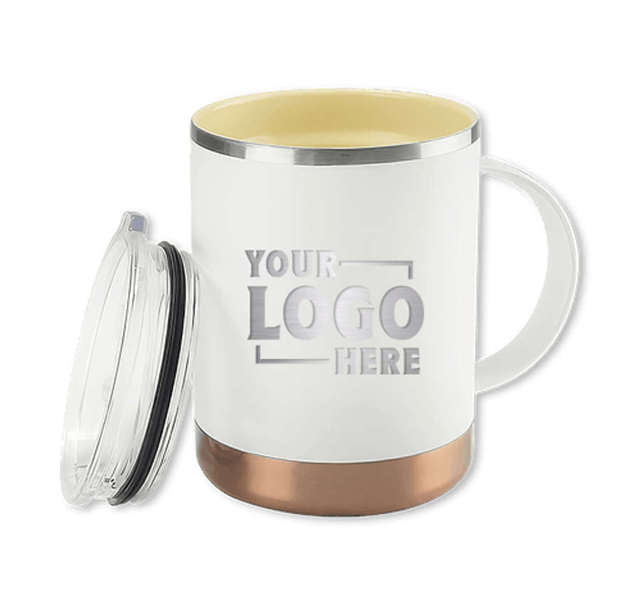 Asobu Laser Engraved 12 oz. Ultimate Insulated Mug in White