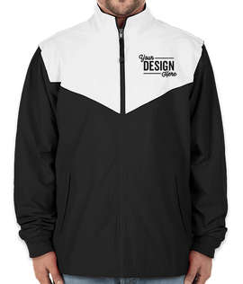 Charles River Championship Track Jacket - Color: Black / White