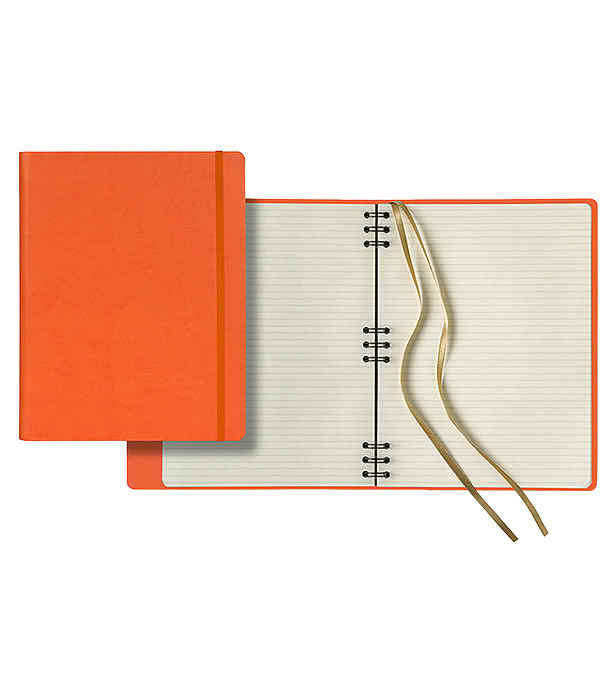 Castelli Debossed Tucson Hybrid Grande Lined Hard Cover Spiral Notebook