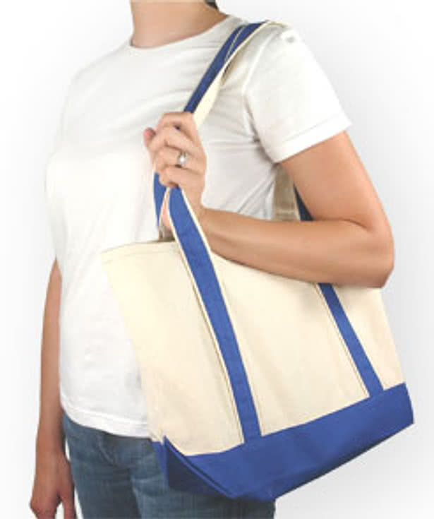 Toppers Small Canvas Two-Tone Tote