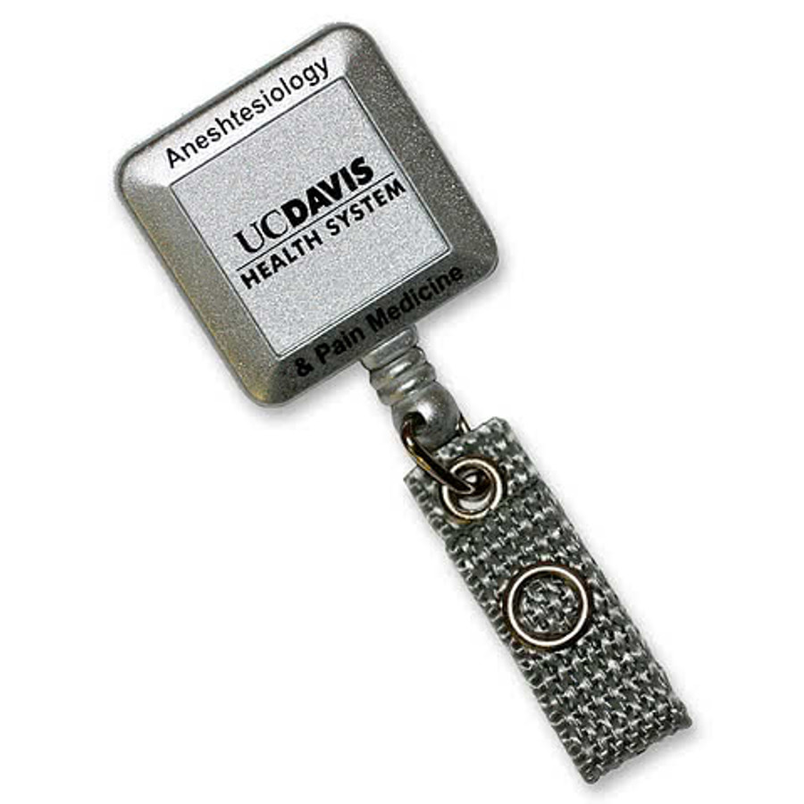 Silver Tract Retractable Badge Holder in Silver