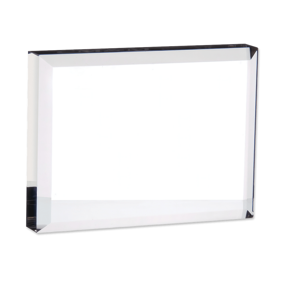 Laser Engraved Crystal Paperweight-default