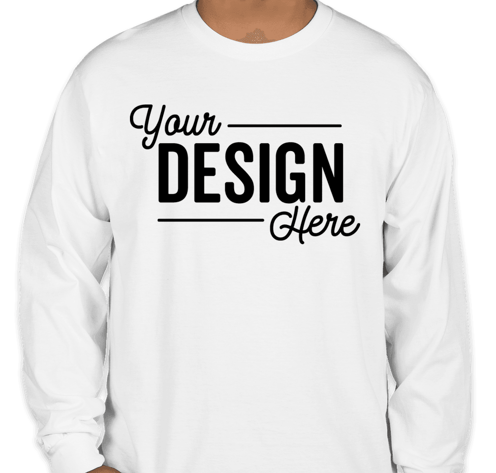 Custom Gildan Hammer Long Sleeve T-shirt - Design Long