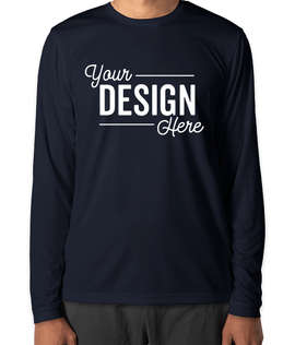 Clique by Cutter & Buck Spin Eco UPF 50 Long Sleeve Performance Shirt - Color: Dark Navy
