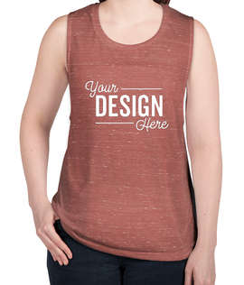 Bella + Canvas Women's Flowy Muscle Tank - Color: Mauve Marble
