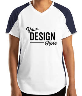 Augusta Women's Cutter Jersey - Color: White / Navy