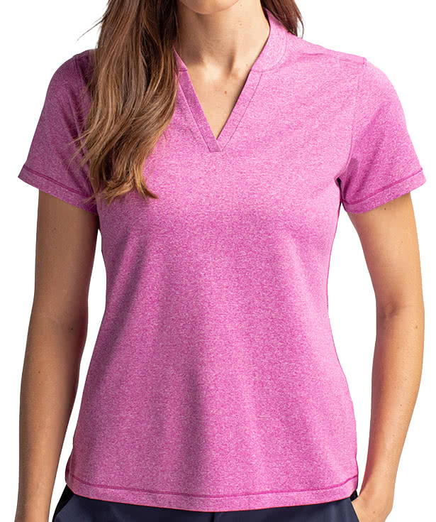 Cutter & Buck Women's Forge Eco Heathered UPF 50+ Performance Polo