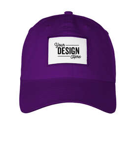 Ahead Largo Washed Twill Baseball Hat with White Rectangle Patch