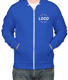 Bella + Canvas Ultra Soft Zip Hoodie - Color: True Royal