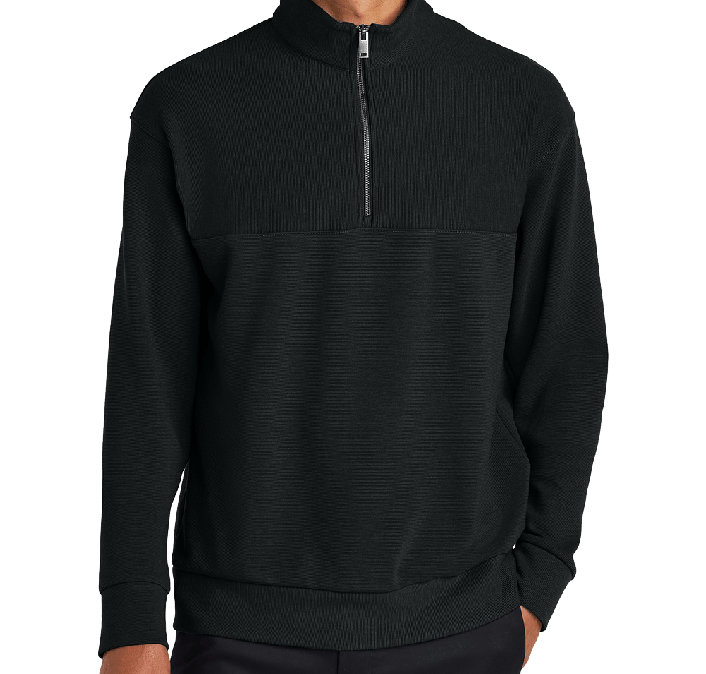 Mercer+Mettle Linear Texture Quarter Zip Sweatshirt-default