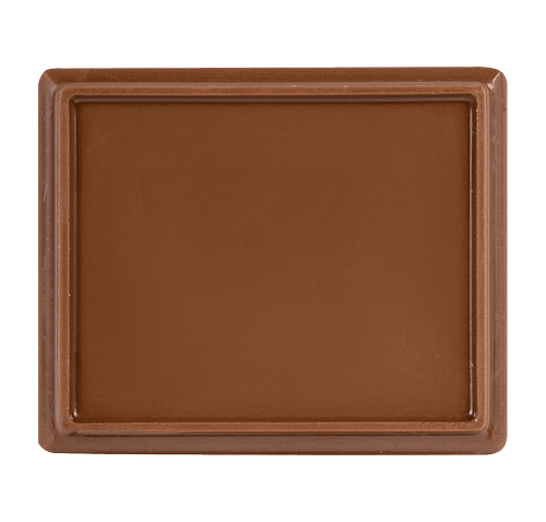 Embossed Chocolate Rectangle Cookie in Milk Chocolate