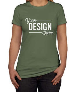 Bella + Canvas Women's Slim Fit Favorite T-shirt - Color: Military Green