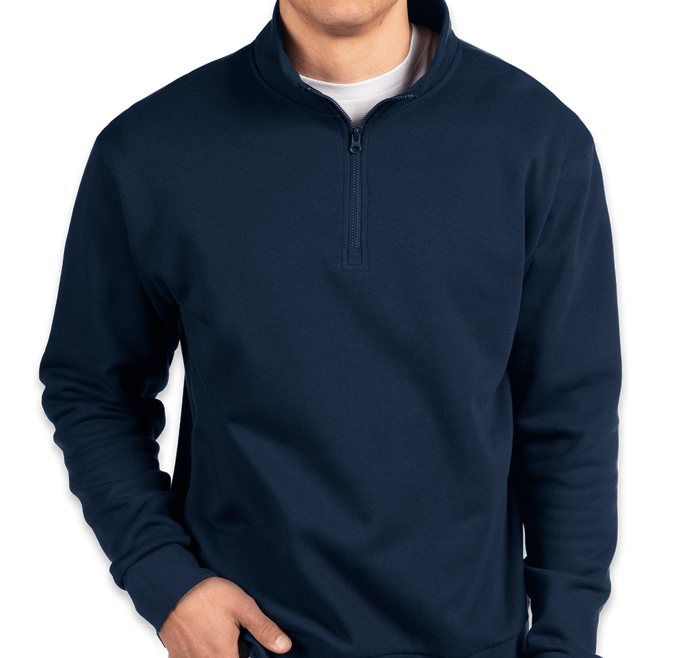 Next Level Fleece Quarter Zip Sweatshirt-default