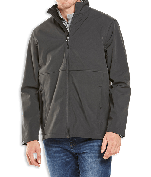 Storm Creek Tall Trailblazer Recycled Soft Shell Jacket in Jet  Gray