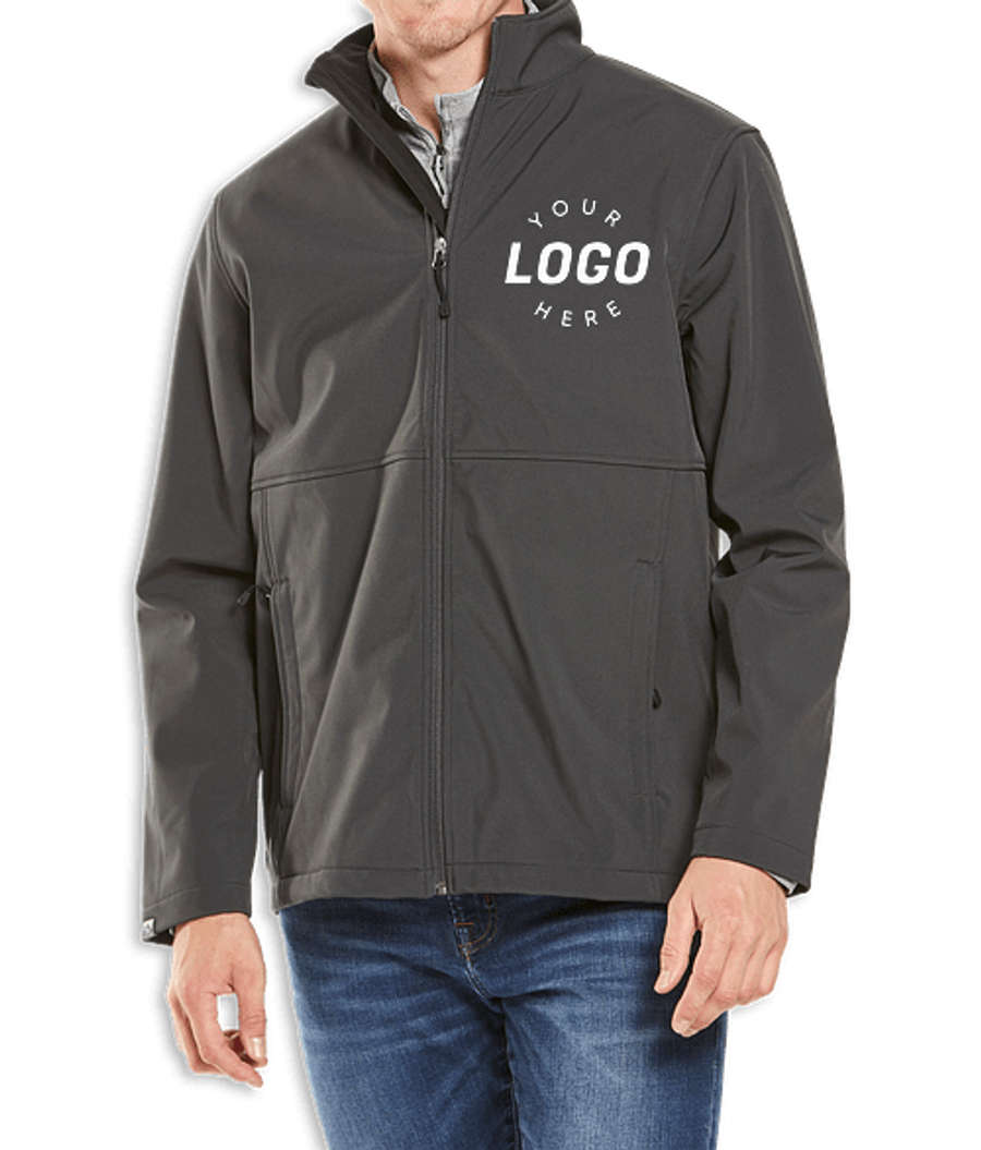 Storm Creek Trailblazer Recycled Soft Shell Jacket - Printed in Jet / Black