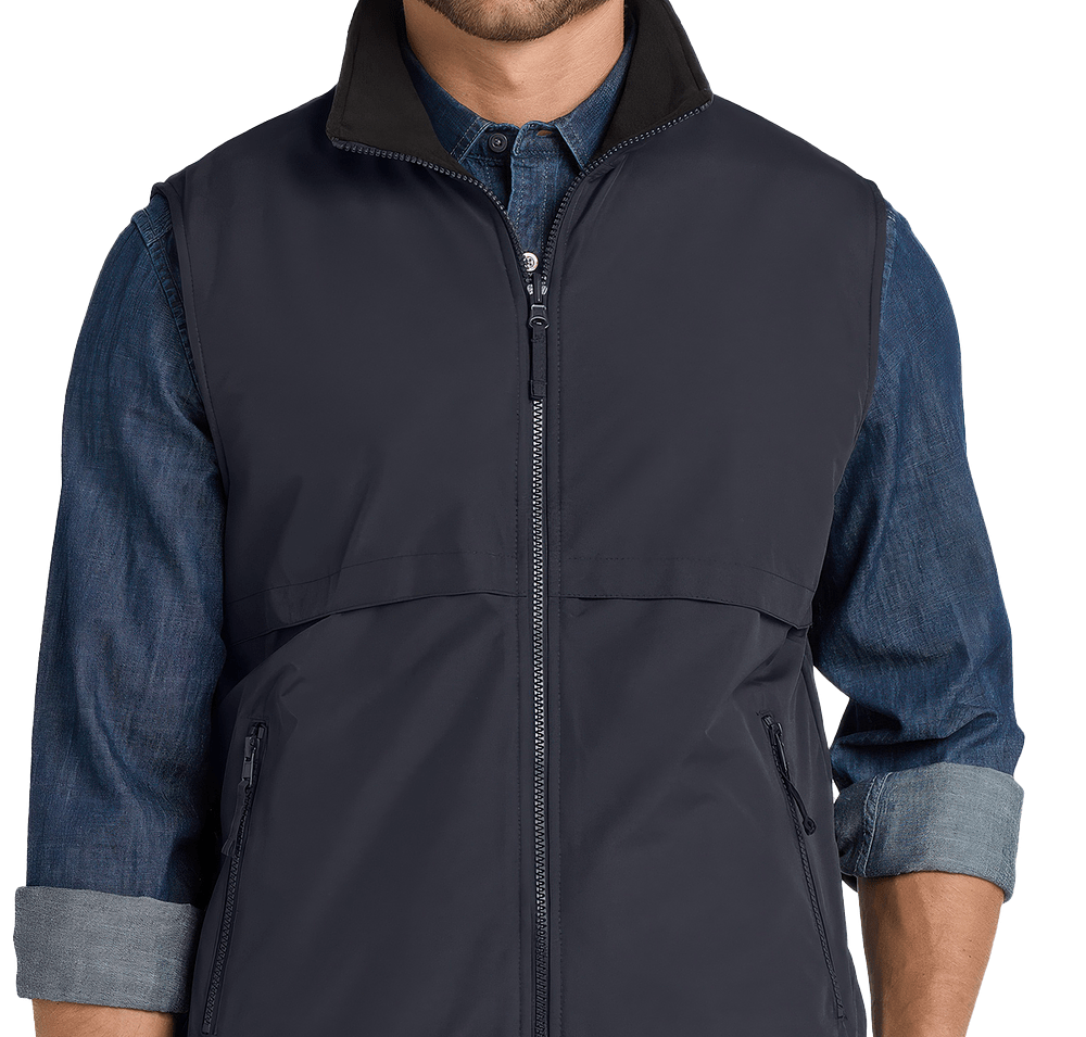 Port Authority Reversible Charger Shell Fleece Vest-default
