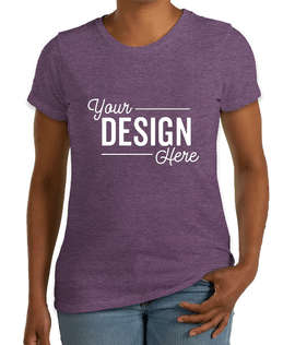 District Women's Perfect Blend T-shirt - Color: Heathered Eggplant