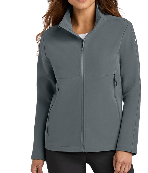 Nike Women's Midweight Smooth Soft Shell Jacket in Dark Grey