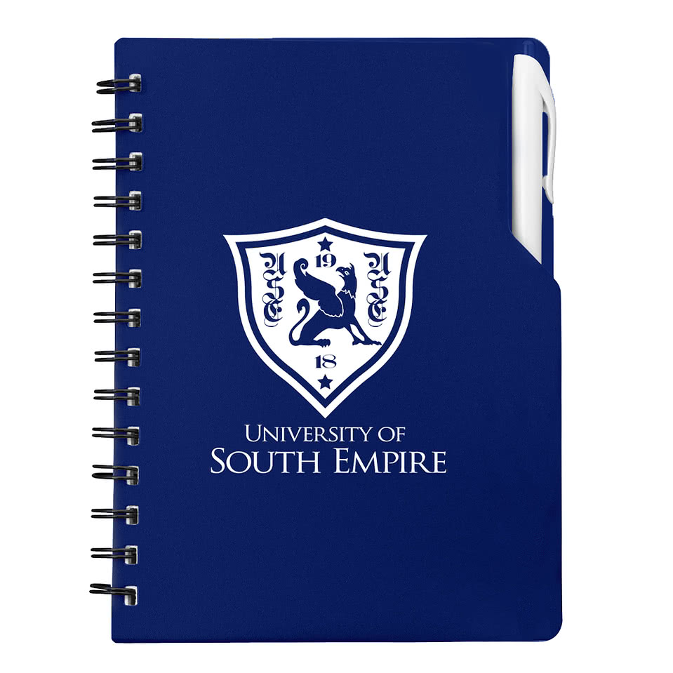 Soft Cover Spiral Notebook with Matching Pen